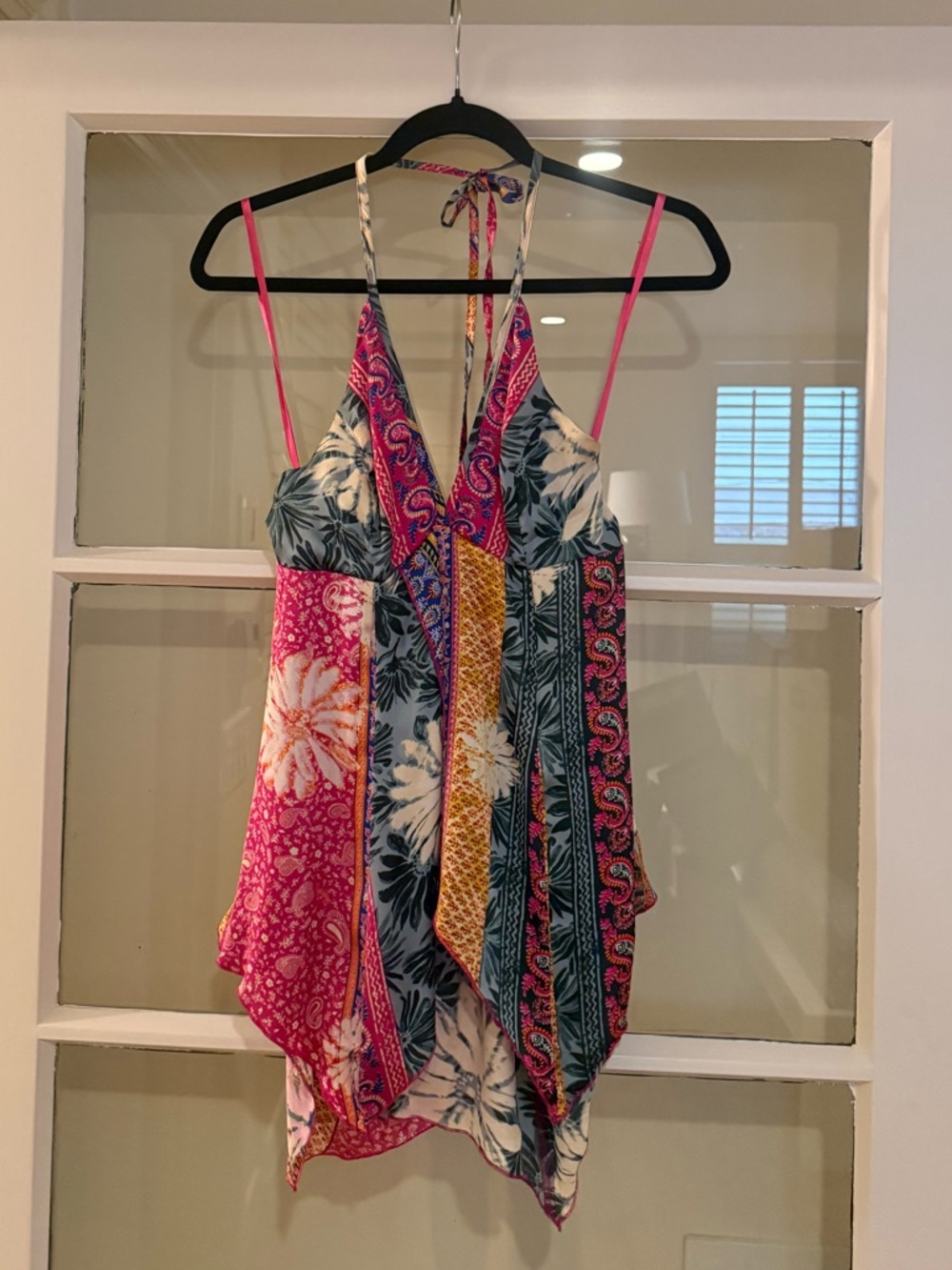 Urban Outfitters Boho Halter Handkerchief Top- Small